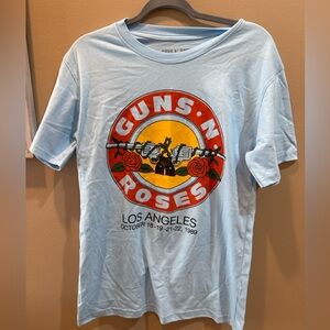 Guns N’ Roses Band Tee – Los Angeles 1989 Tour Graphic (Size Small - Unisex)